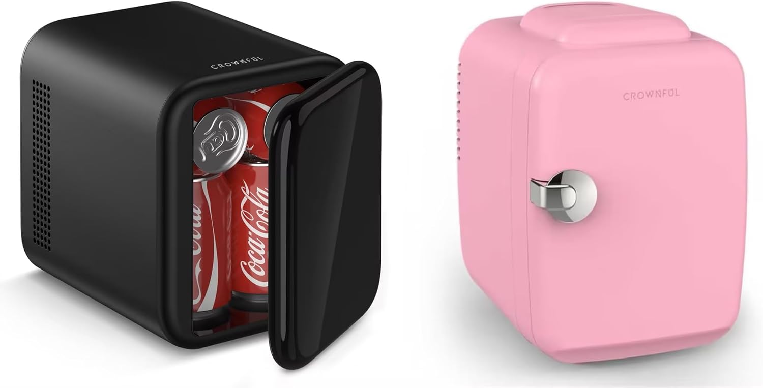 CROWNFUL Mini Fridge