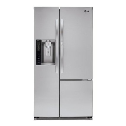 LG LSXS26366S 35-Inch Side by Side 26 Cubic Feet Freestanding Refrigerator, Stainless Steel
