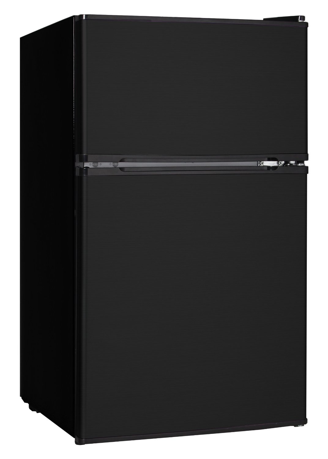 Midea WHD-113FB1 Compact Reversible Double Door Refrigerator and Freezer, 3.1 Cubic Feet, Black