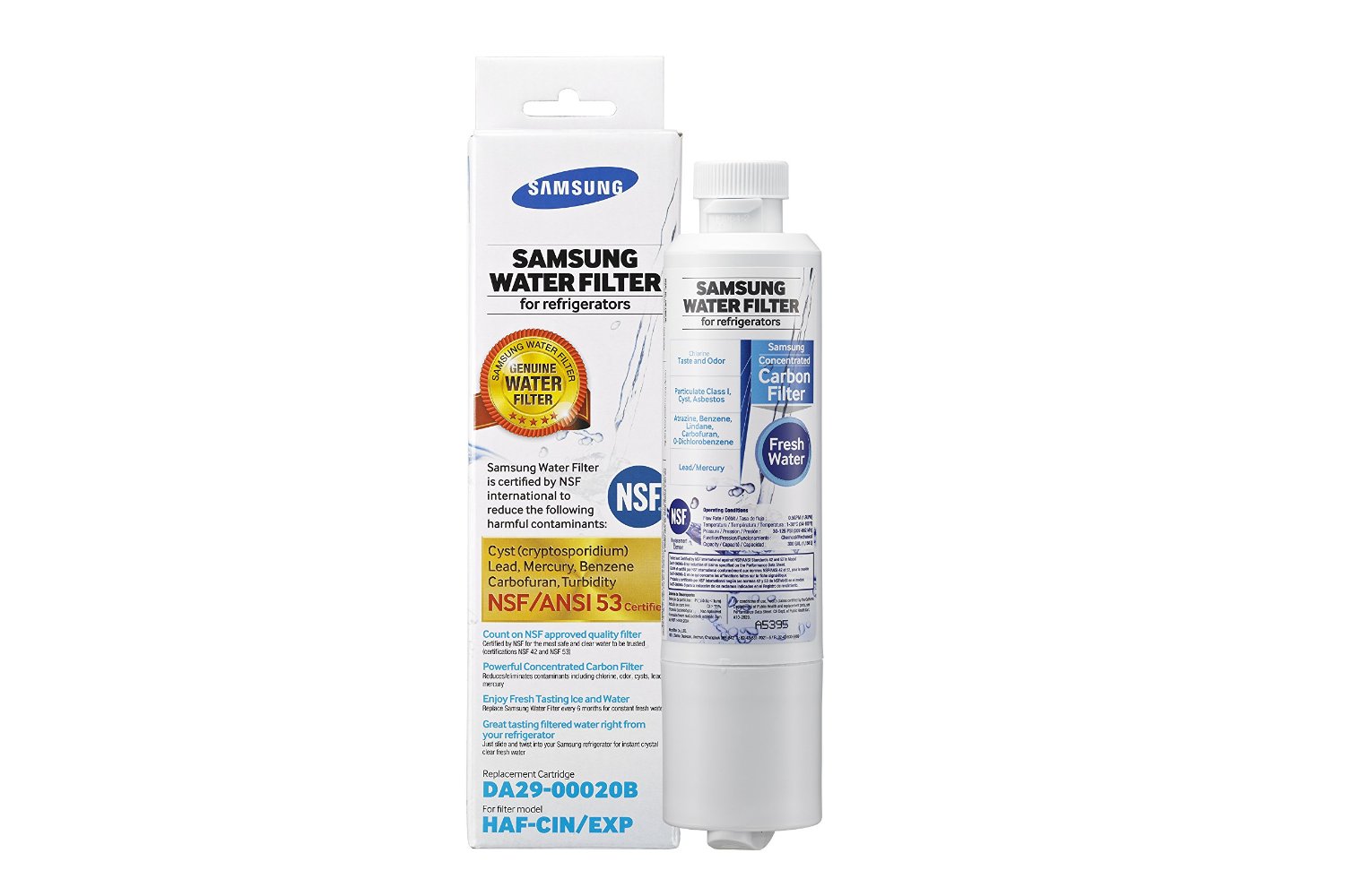 Samsung Da29-00020b Refrigerator Water Filter, 1-pack