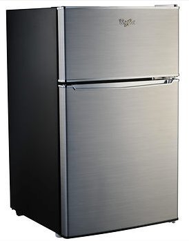 Whirlpool Compact Refrigerator Freezer Fridge Kitchen Appliance Counter Depth Small Stainless Steel Mini