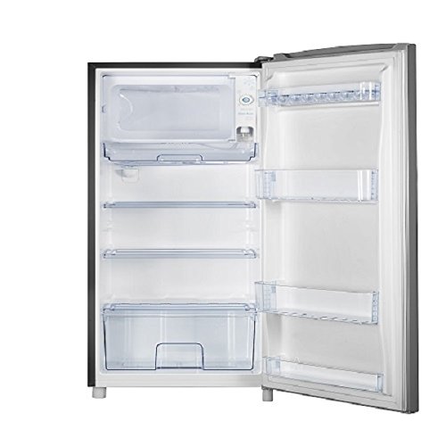 Hisense RR63D6ASE Refrigerator with Single Door and Freezer, 6.3 cu. ft., Stainless Silver