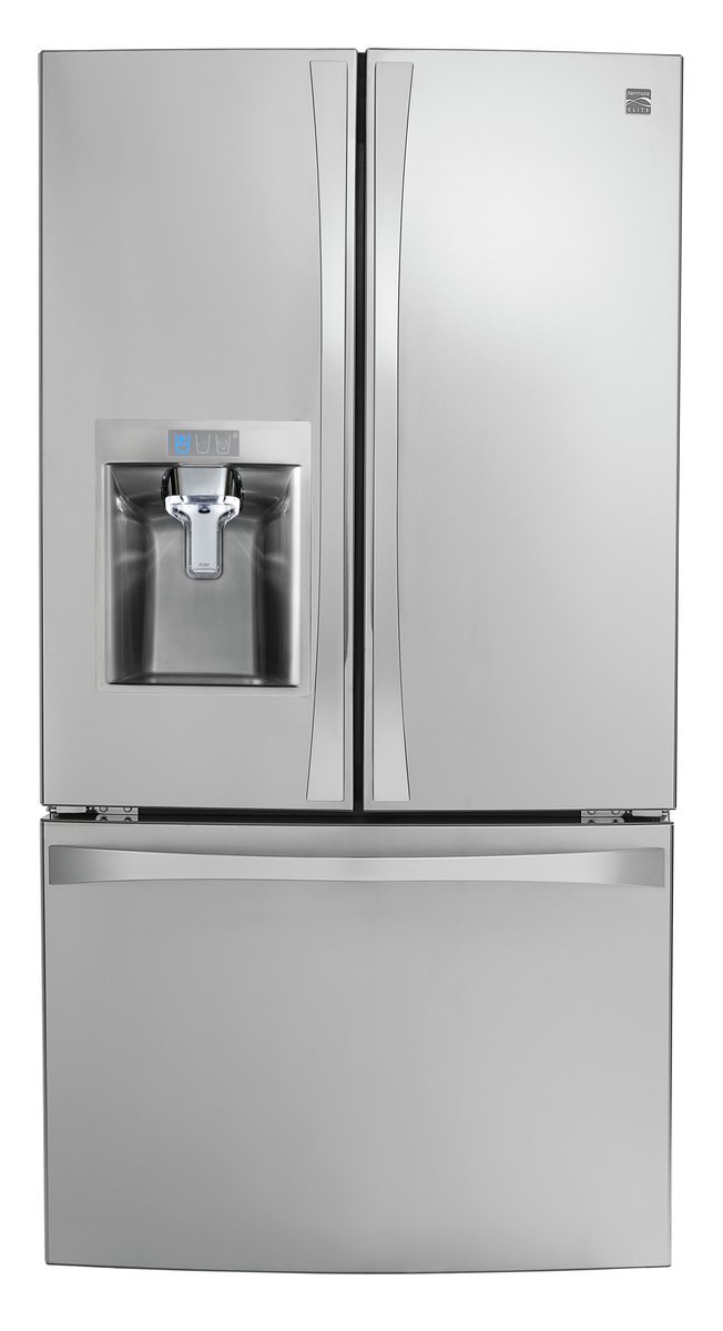 Kenmore Smart 75043 24 cu. ft. French Door Bottom-Mount Refrigerator in Stainless Steel - Compatible with Amazon Alexa, includes delivery and hookup (Available in select cities only)