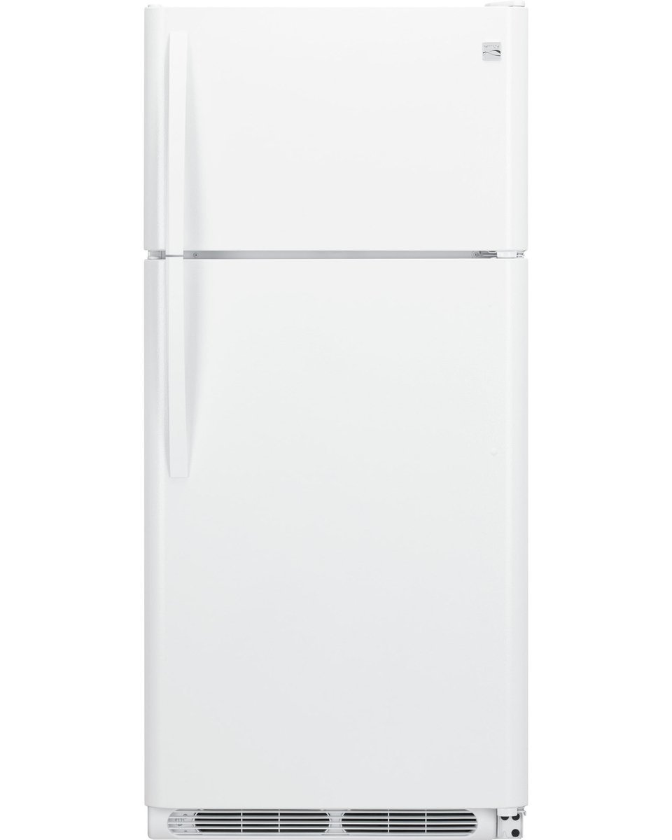 Kenmore 60502 18 cu. ft. Top Freezer Refrigerator with Glass Shelves in White, includes delivery and hookup (Available in select cities)