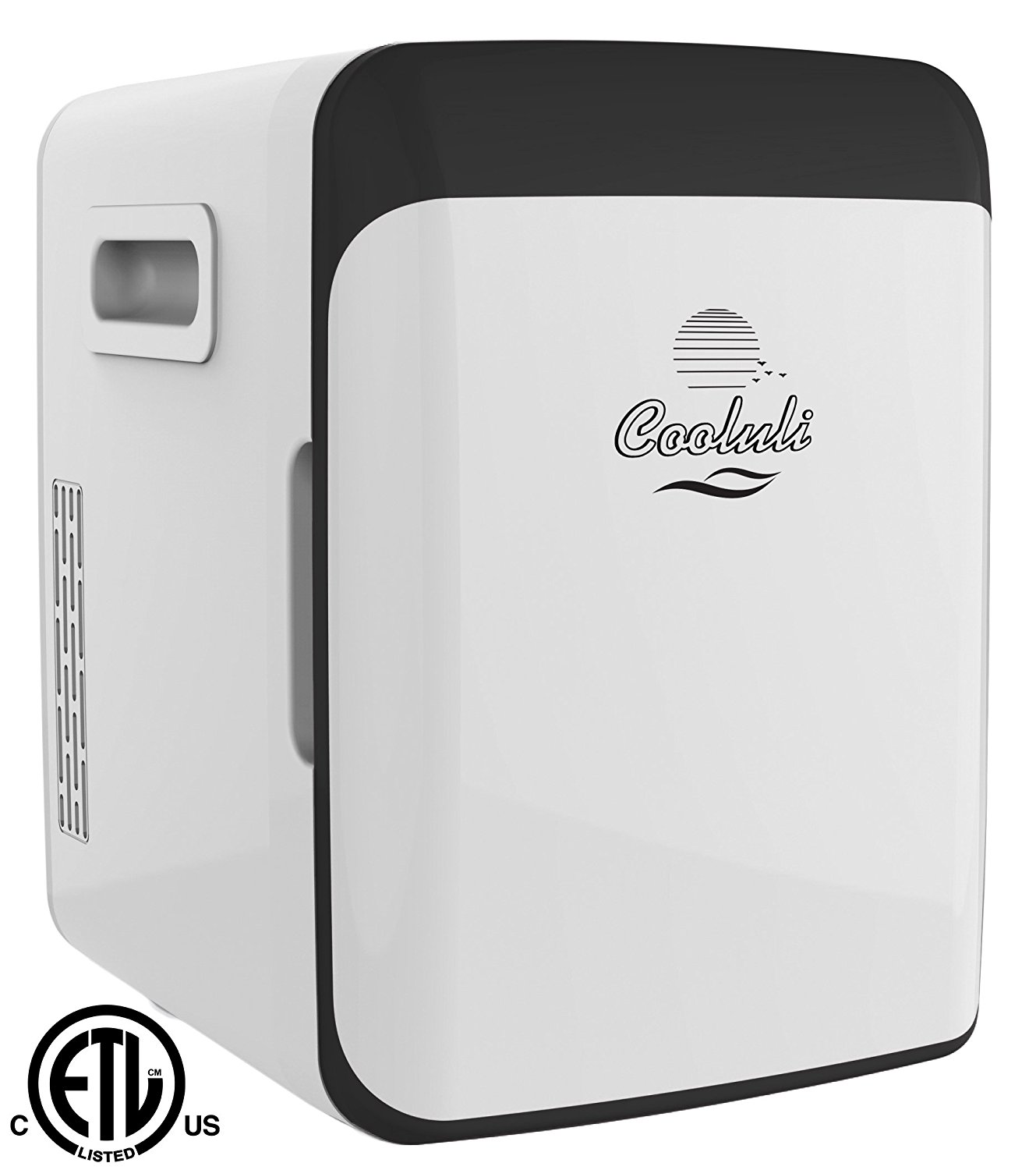 Cooluli Electric Cooler and Warmer (10 Liter / 12 Can): AC/DC Portable Thermoelectric System (White)