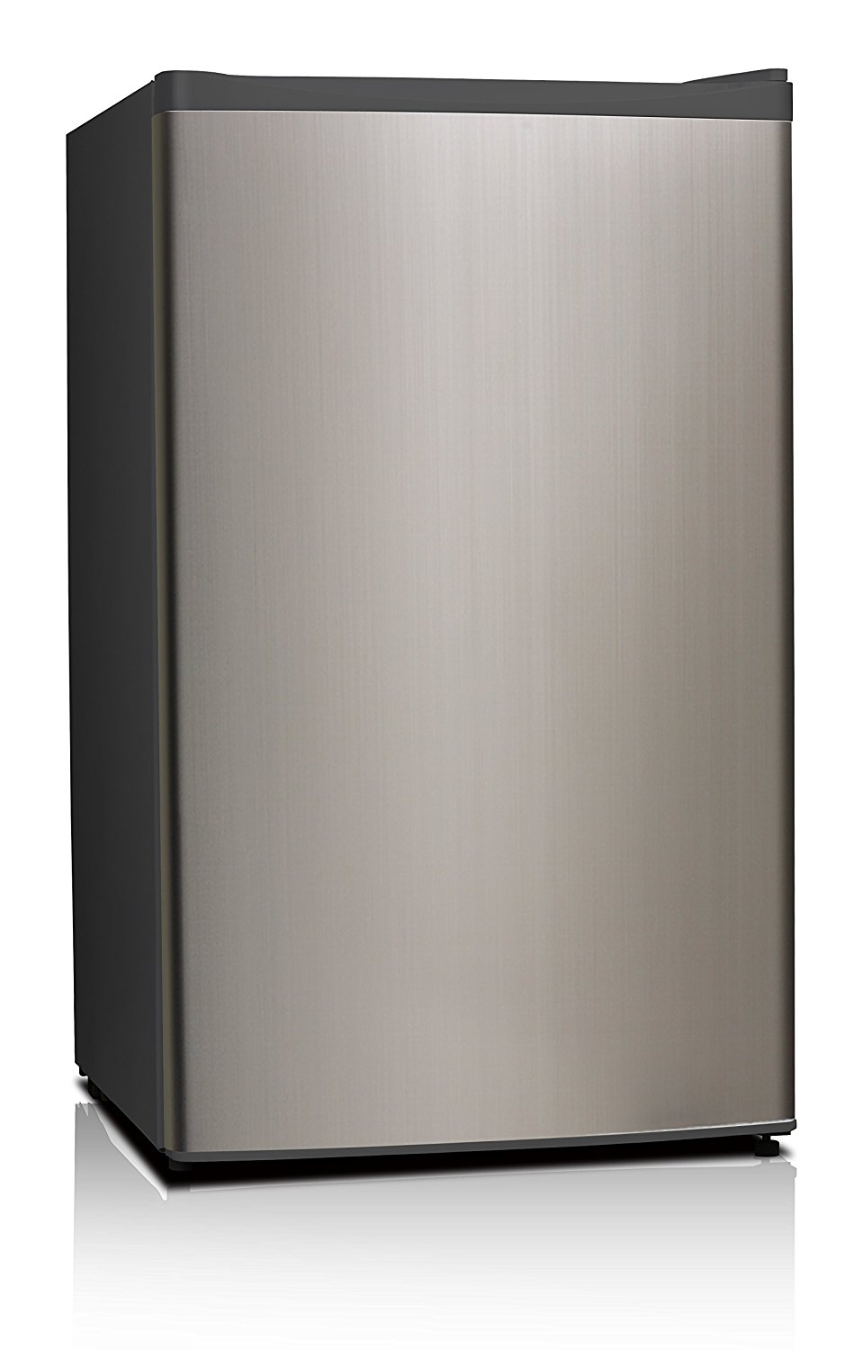 Midea WHS-121LSS1 Compact Single Reversible Door Refrigerator and Freezer, 3.3 Cubic Feet, Stainless Steel
