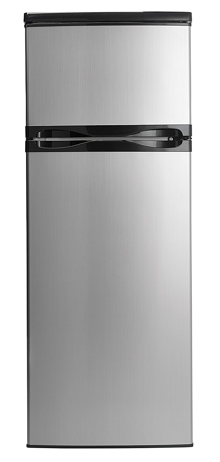 Danby DPF073C1BSLDD Designer 7.3 cu. ft. Two Door Apartment Size Refrigerator, Steel