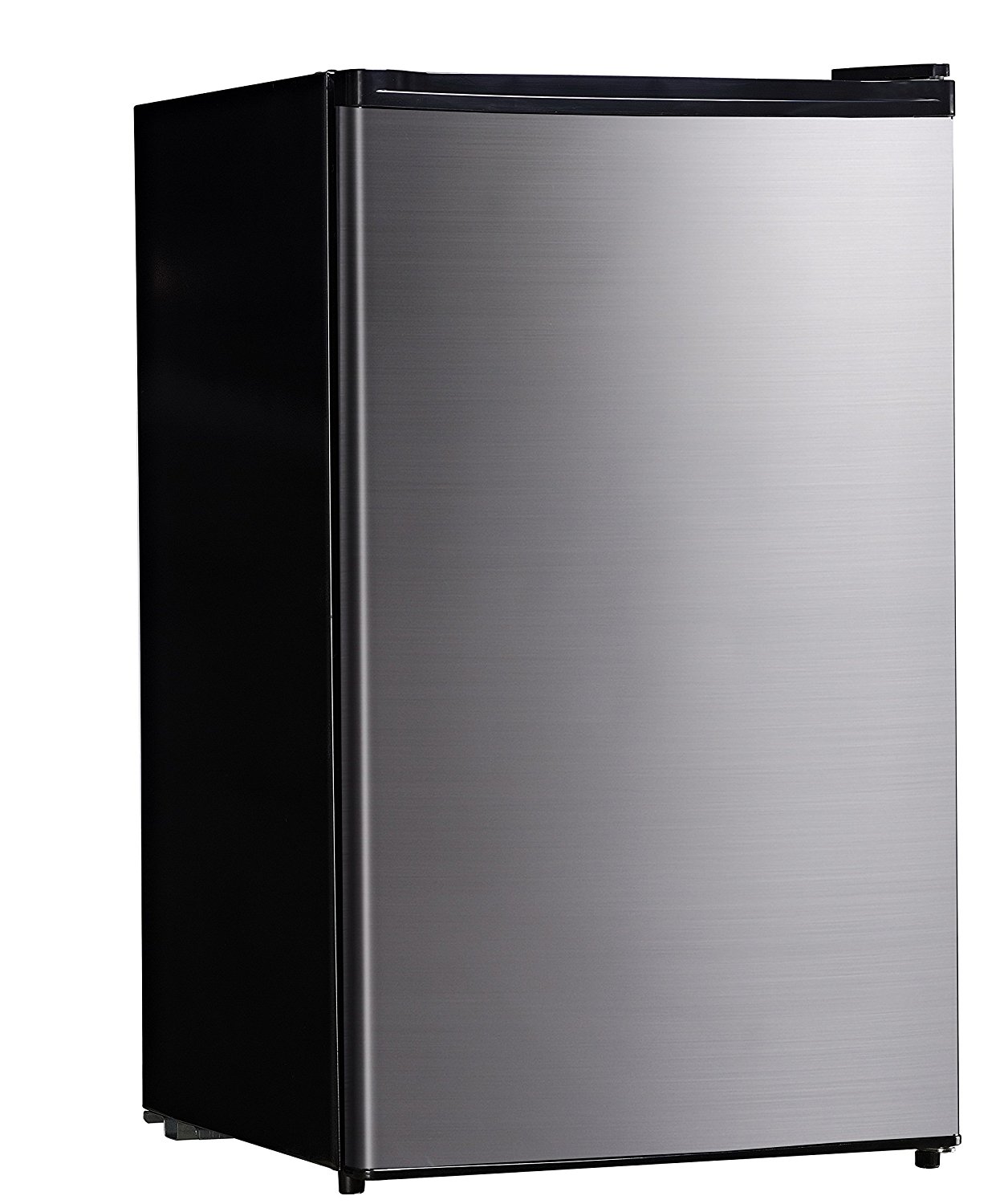 Midea WHS-160RSS1 Compact Single Reversible Door Refrigerator and Freezer, 4.4 Cubic Feet, Stainless Steel