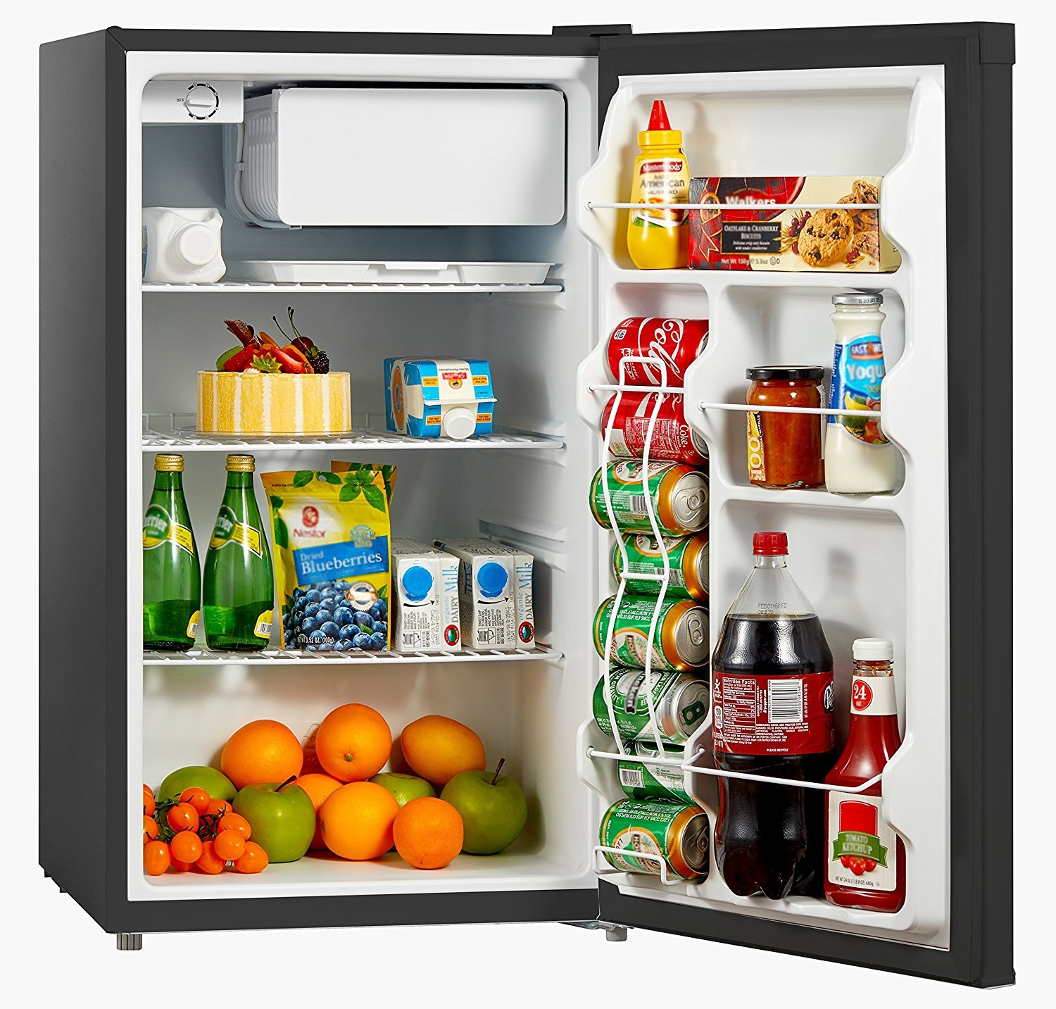 Midea WHS160RB1 Compact Single Reversible Door Refrigerator and