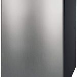 RCA RFR322-B 3.2 Cu Ft Single Door Mini Fridge with Freezer RFR322, Platinum, Stainless Steel