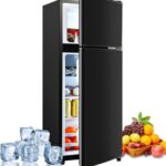 3.5 Cu. Ft. Capacity Double-door Compact Fridge