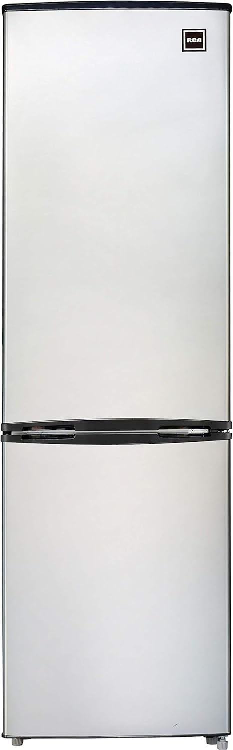 RCA RFR9004 Cubic Foot Fridge with Bottom Mount Freezer, 9.2 cu. ft, Stainless