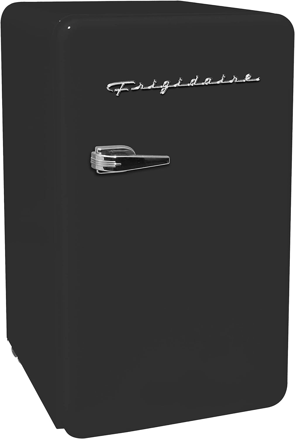 FRIGIDAIRE EFR372-BLACK 3.2 Cu Ft Black Retro Compact Rounded Corner Premium Mini Fridge