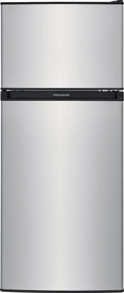 Frigidaire 19-inch Compact Fridge 4.5 cu. ft., adjustable shelves, reversible door, full freezer, Silver Mist.