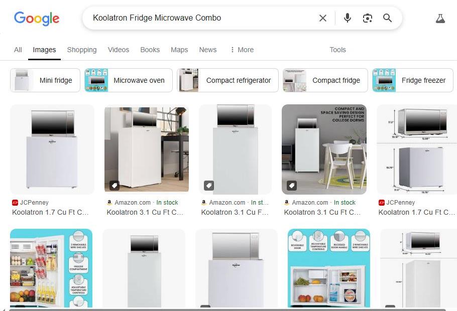 Koolatron Fridge Microwave Combo Searched Online