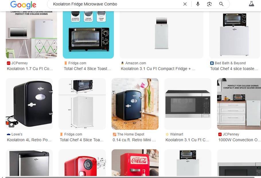 Koolatron Fridge Microwave Combo Options