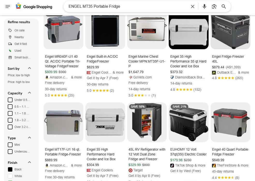 Search Results for ENGEL MT35 Portable Fridge